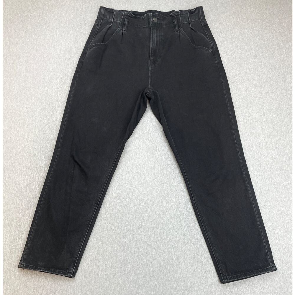 American Eagle Jeans Womens 8 Black Cotton Blend Stretch Straight Leg
